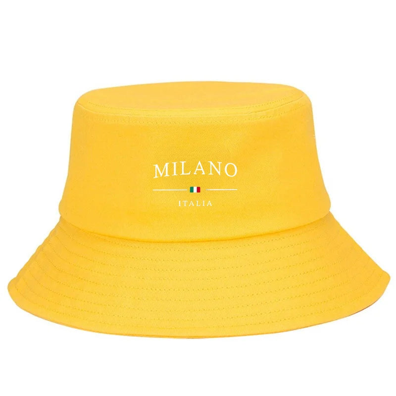 Milano Print Sun Protection Urban Street Style Casual Bucket Hat