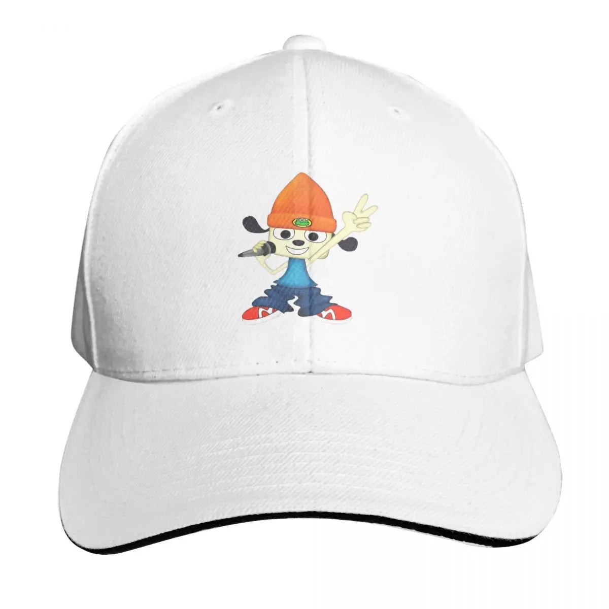 Parappa The Rapper Patchc Cartoon Game Cap Fashion Casual Baseball Caps