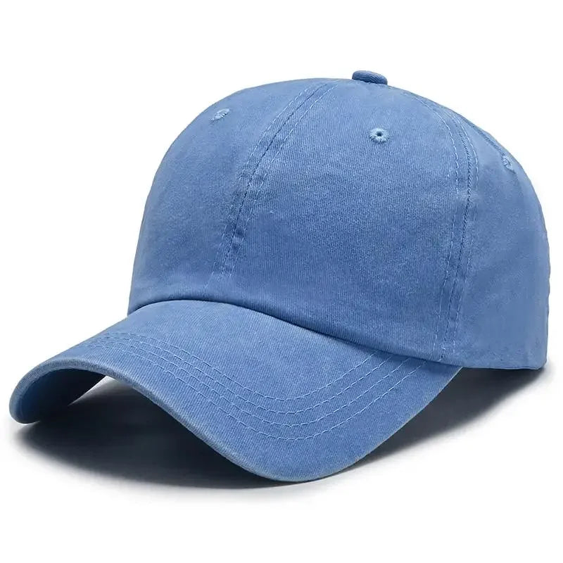 New Unisex Cap Plain Color Washed Cotton