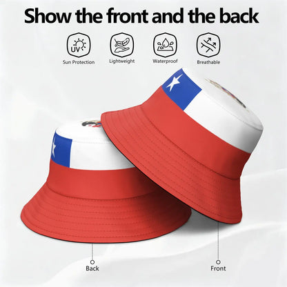 Chile Fisherman Hats Custom Made Name Number Team Logo Bucket Cap
