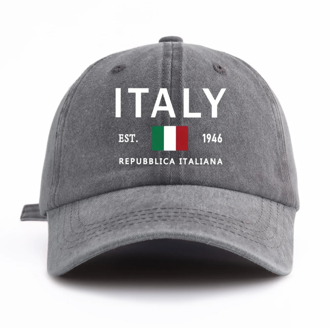 ITALY Print Washed Baseball Cap For Adults