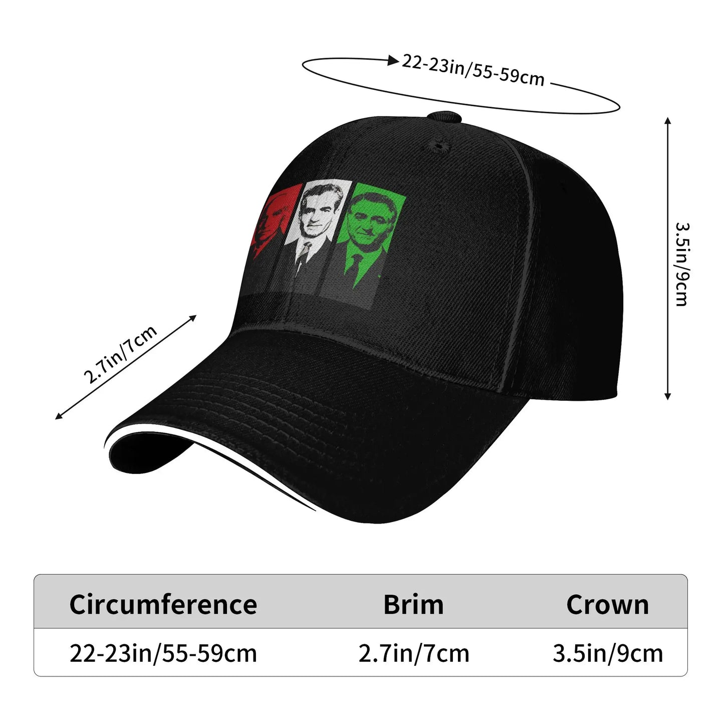 Pahlavi Kings Of Iran By Fereshteh Gilaki Baseball Cap
