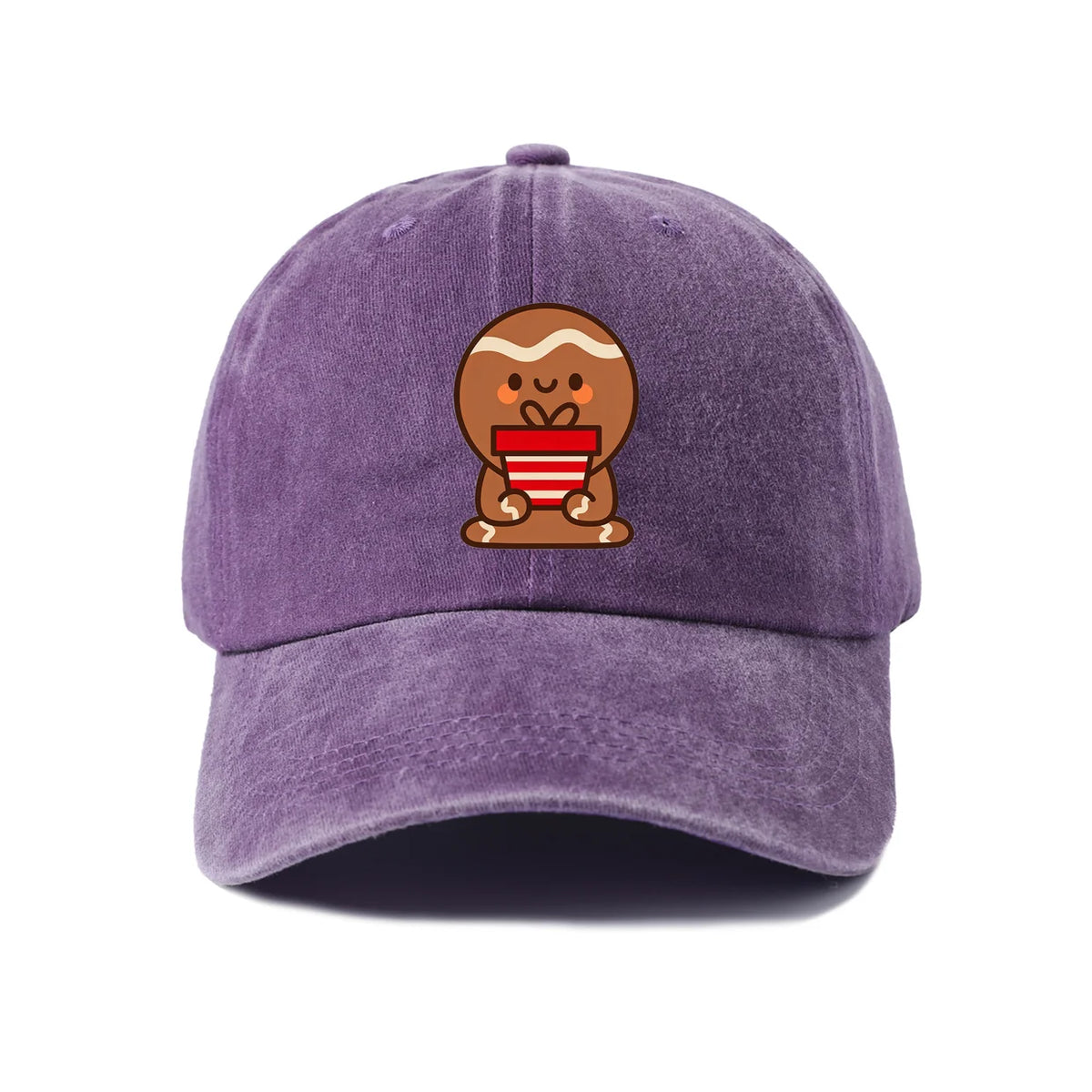 Smiling Gingerbread Man Baseball Cap