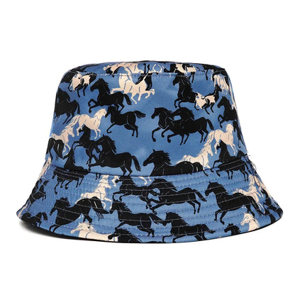 Summer Sun Hat Reversible Yellow Duck Bucket Hat