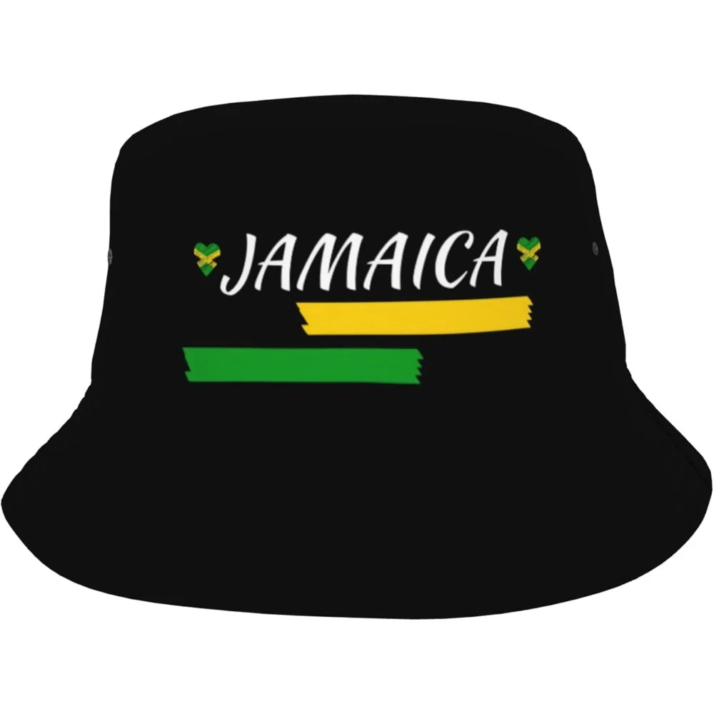 Jamaica Flag Fashion Retro Bucket Hat for Men Women
