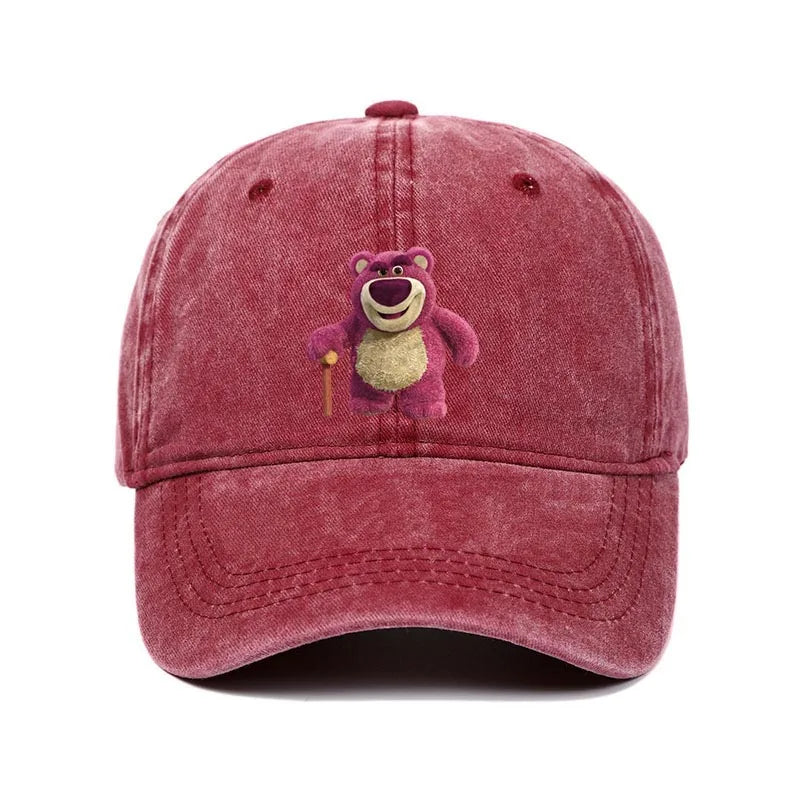 Cartoon Washed Lotso Print Baseball Cap