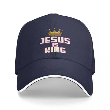 New Jesus Is My King Jesus Christ Washed Men's Baseball Cap