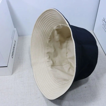 Double-sided Foldable Bucket Hat Fisherman Cap Sun Caps For Men Women