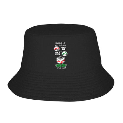 Street Super Marios Splattery Bucket Hat Unisex Packable Outdoor
