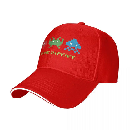 New Space Invaders Shooting Video Game We Come In Peace Durable Baseball Hat