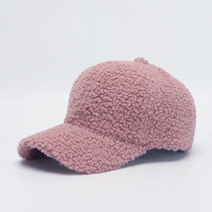 Winter Hats For Women Faux Fur Baseball Cap Female Outdoor