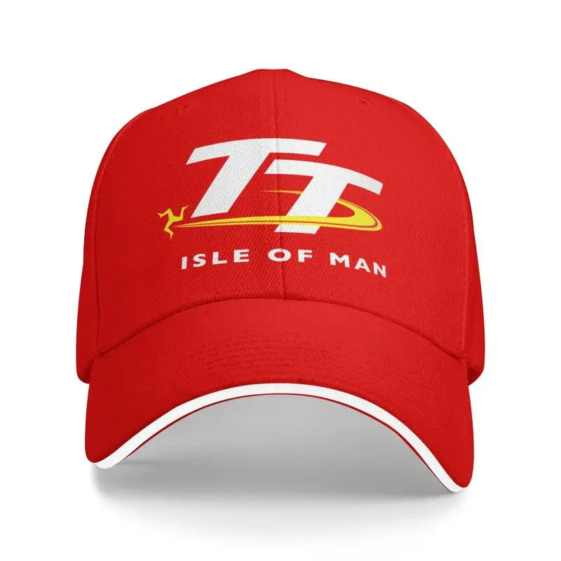 Isle of Man TT Races Motorcycle Print Baseball Cap