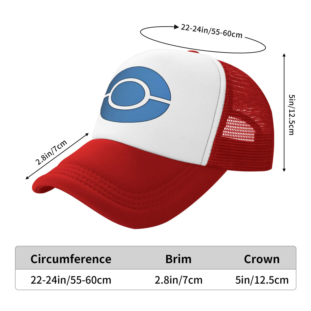 Ashs Ketchums Foam Mesh Baseball Cap