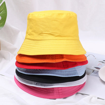 Cotton Summer Foldable Bucket Hat Unisex Women