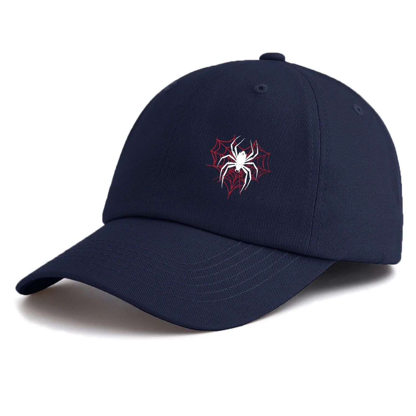 Spider Print Baseball Cap For Adults