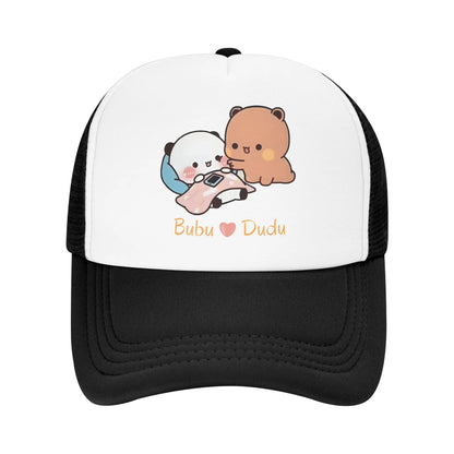 Bubu Dudu Cozy Time Warmth And Love Mesh Baseball Cap Men Women