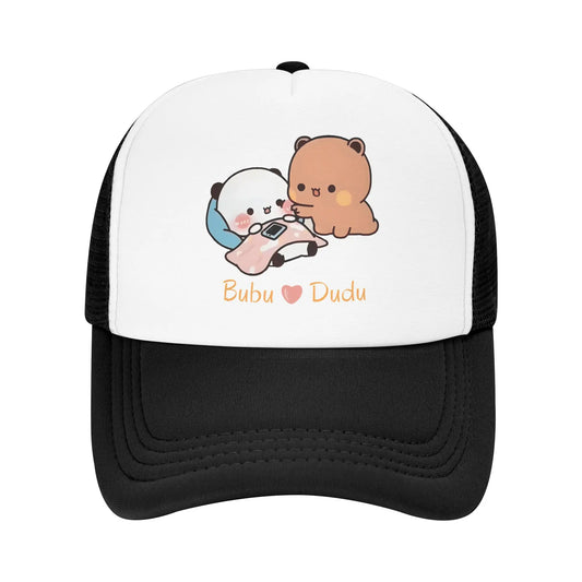 Bubu Dudu Cozy Time Warmth And Love Mesh Baseball Cap Men Women