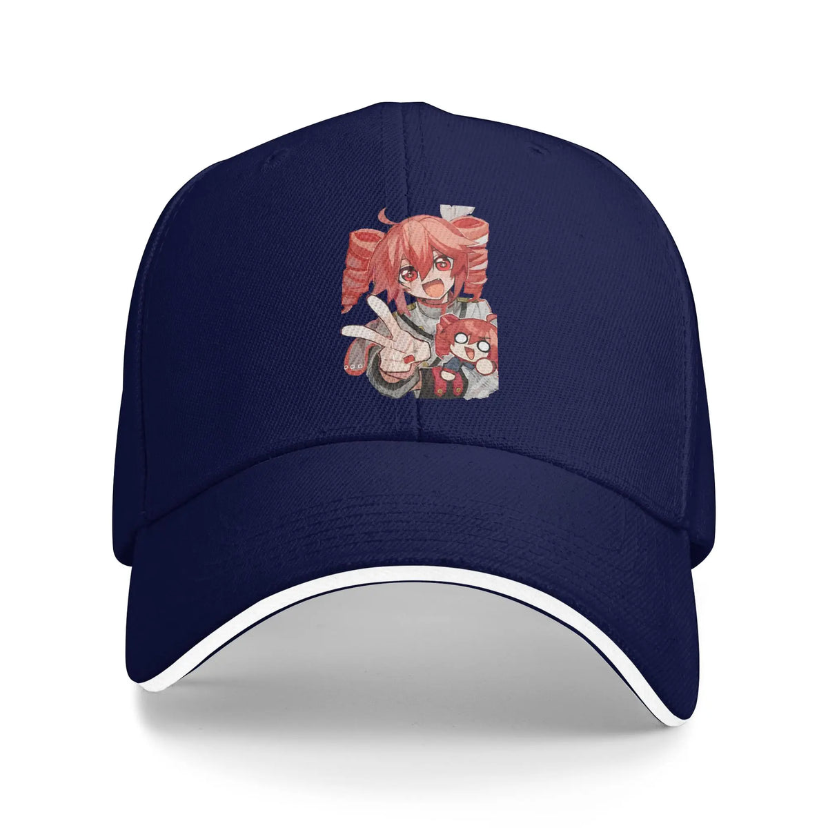 Kasane Teto Peace Sign Chibi Baseball Cap