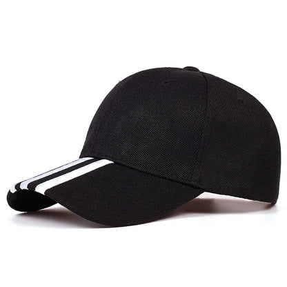 Unisex Three Horizontal Embroidery Baseball Caps Sunscreen Hat
