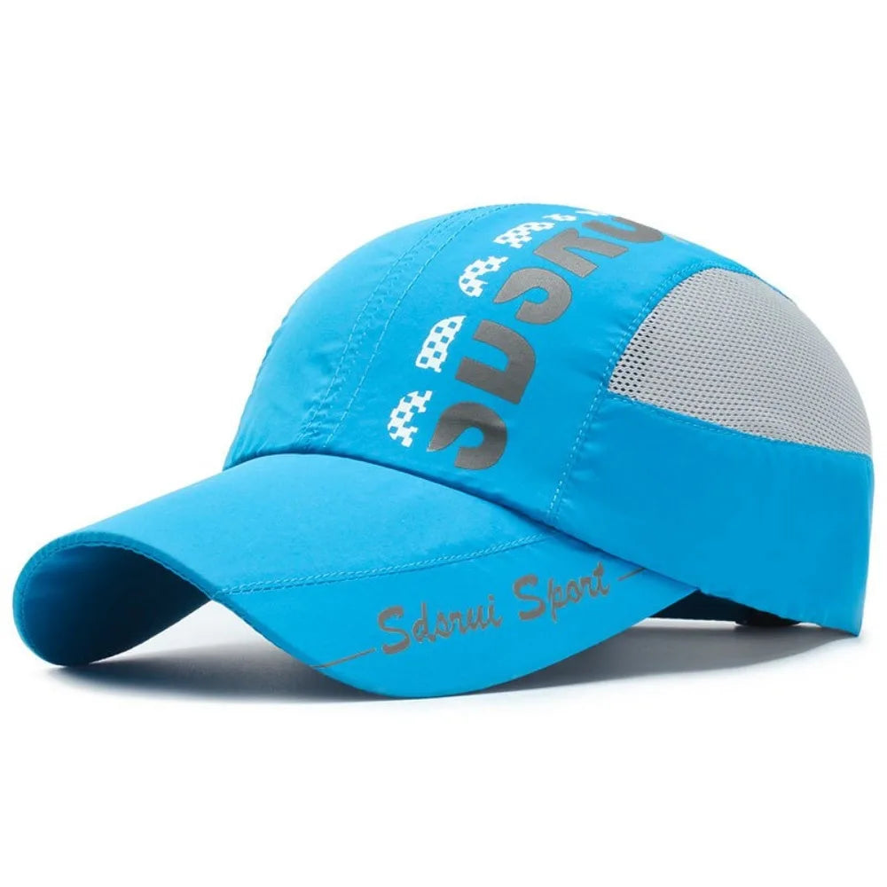 Fashion Wide Brim Mesh Baseball Cap Breathable Quick-drying Peaked Cap