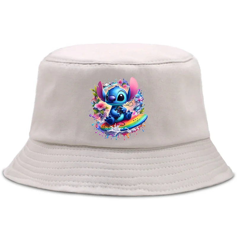 Lilo Stitch Parent-child Bucket Hat Summer Panama Bucket Cap Women Men