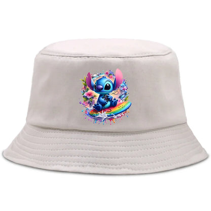 Lilo Stitch Parent-child Bucket Hat Summer Panama Bucket Cap Women Men