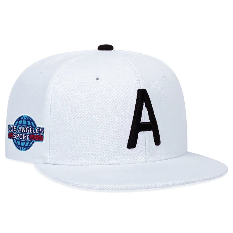 Unisex A Letter Side Earth Embroidery Hip Hop Hats