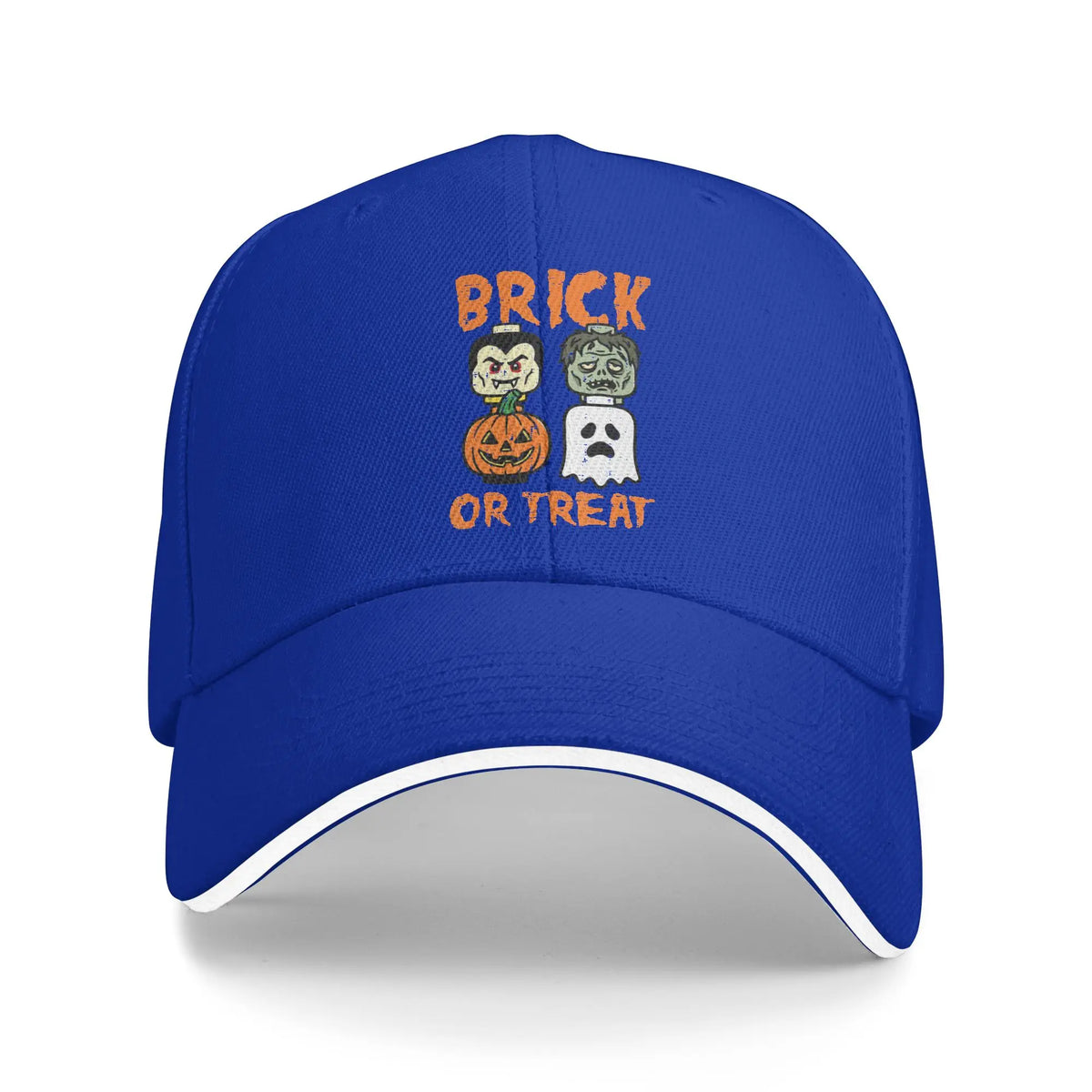 Baseball Cap Halloween Brick Or Treat Building Blocks