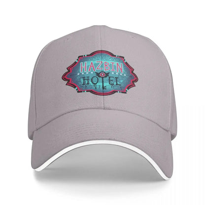 Unisex Baseball Hats Hazbines Hoteles Alastor Vox Printed Streetwear Baseball Caps