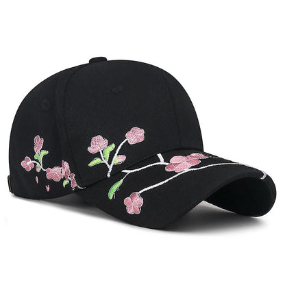 Embroidery Floral Baseball Cap