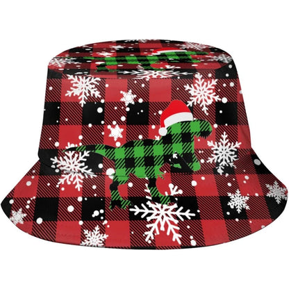 Christmas Bucket Hats Fashion Summer Sun Cap Packable
