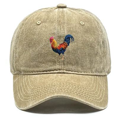 Lifelike Rooster Print Snapback Baseball Cap