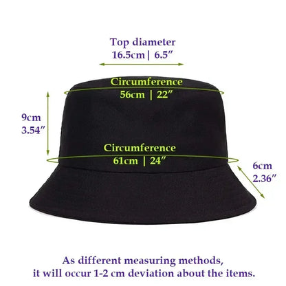 Adult Burne Out Summer Bob Fisherman Cap Woman Man Bucket Hats