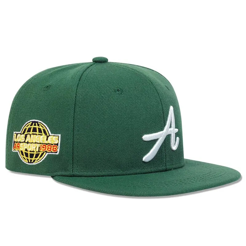 Unisex Gothic Letter Embroidery Hip-hop Hats Snapback Caps