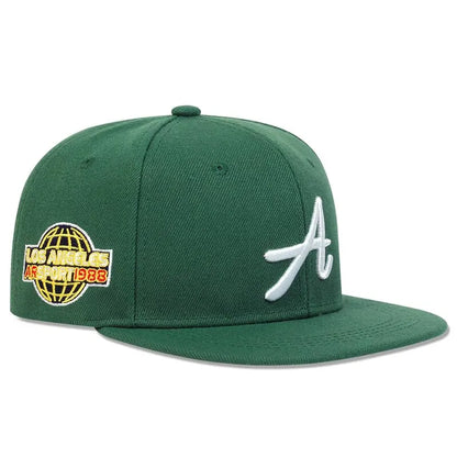 Unisex Gothic Letter Embroidery Hip-hop Hats Snapback Caps