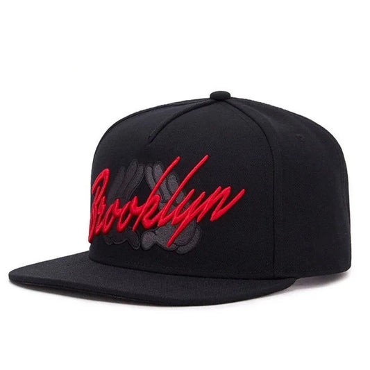 CAP BROOKLYN Black Hip Hop Snapback Hat For Men Women