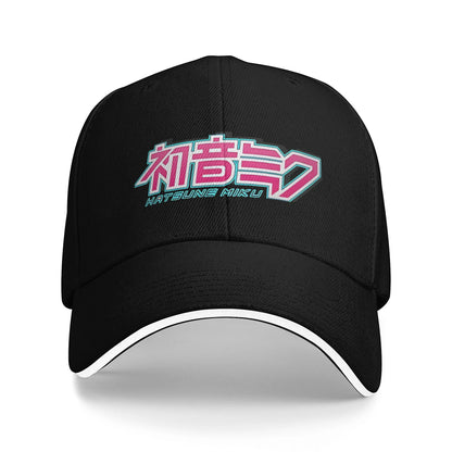 Hatsune Miku Logo Outfit Baseball Caps