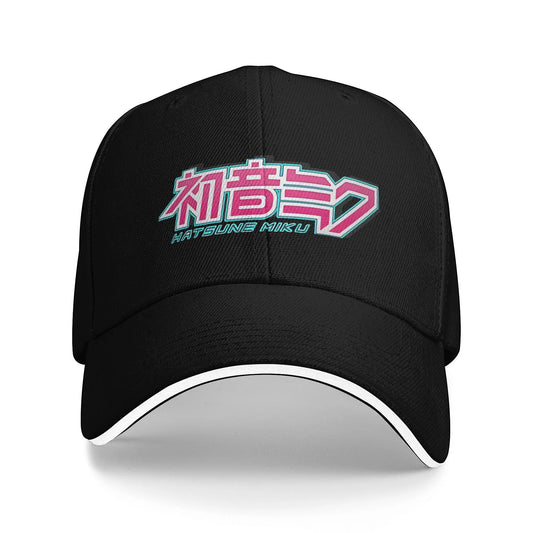 Hatsune Miku Logo Outfit Baseball Caps