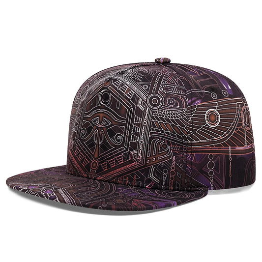 New Fashion Men Cool Hip Hop Caps Adult Cartoon Characters Horus Print Snapback Caps