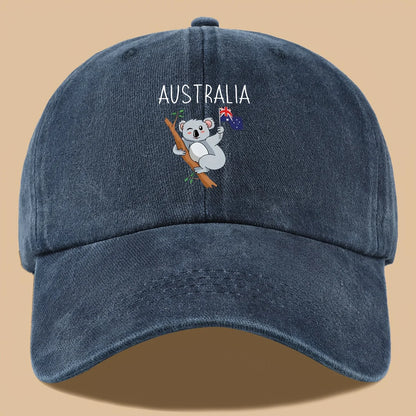 Australia Koala & Flag Baseball Cap