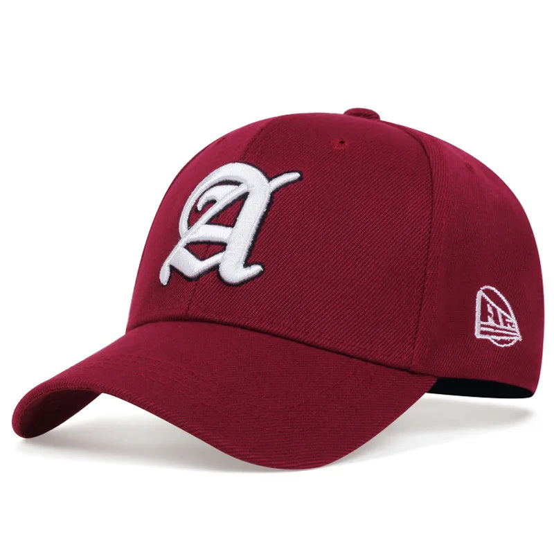 Summer Fashion Men Baseball Cap Letter A Embroidery