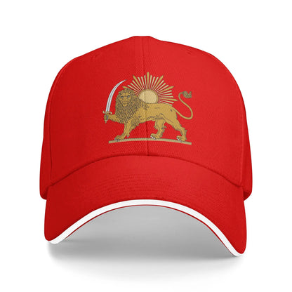 Lion and Sun Persian Emblem Make Iran Great Again Cap For Men Women