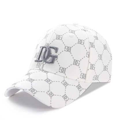 The New Korean Version of the Printed Letter Embroidered Cap Men's
