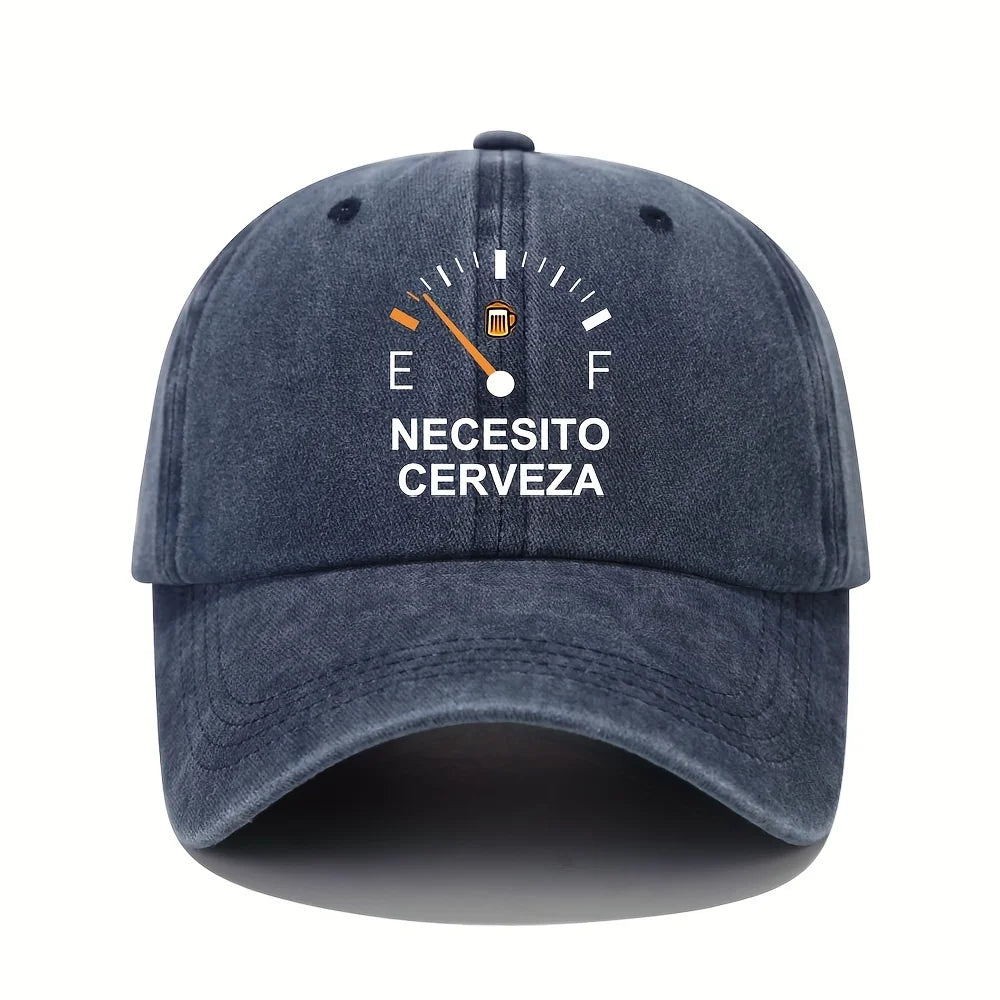 NECESITO CERVEZA Pattern Printed Vintage Baseball Cap