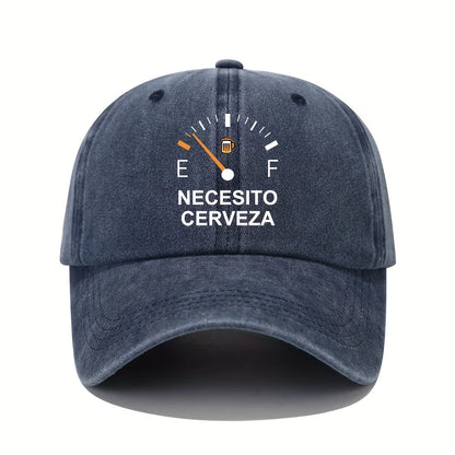 NECESITO CERVEZA Pattern Printed Vintage Baseball Cap