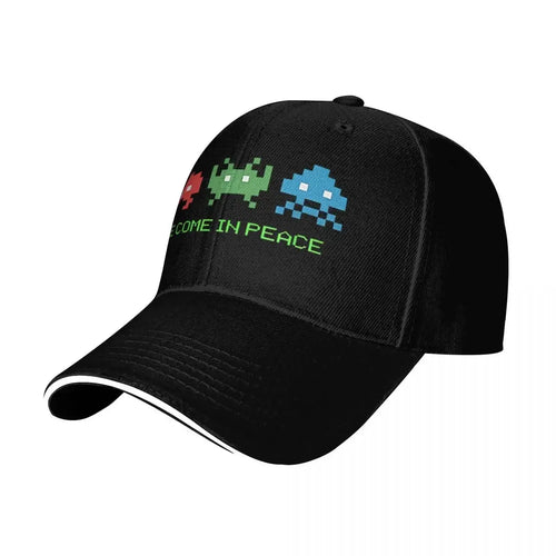 New Space Invaders Shooting Video Game We Come In Peace Durable Baseball Hat