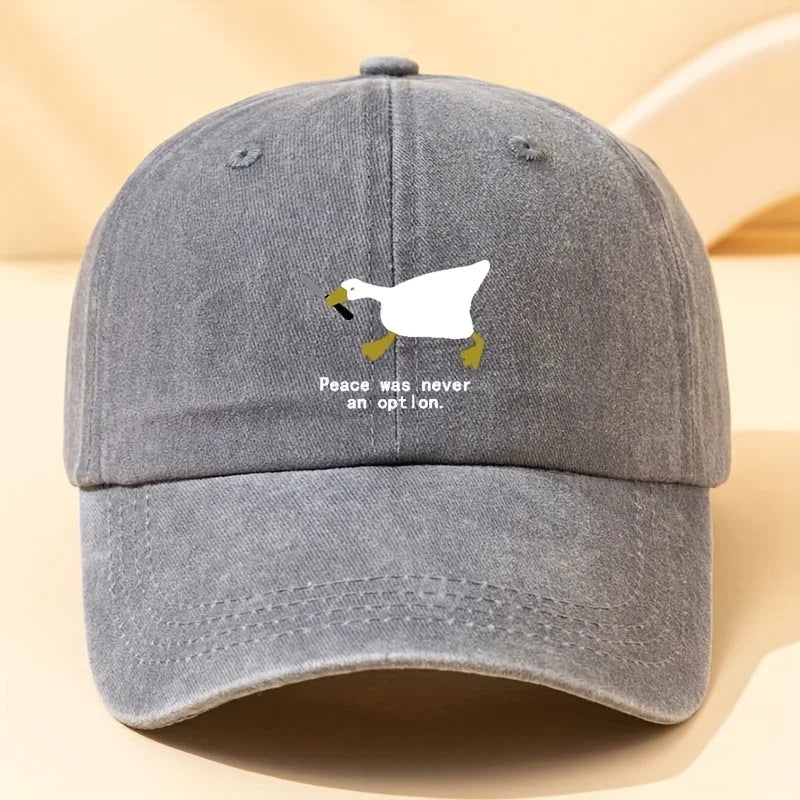 A Running Goose Fashionable Printed Baseball Cap