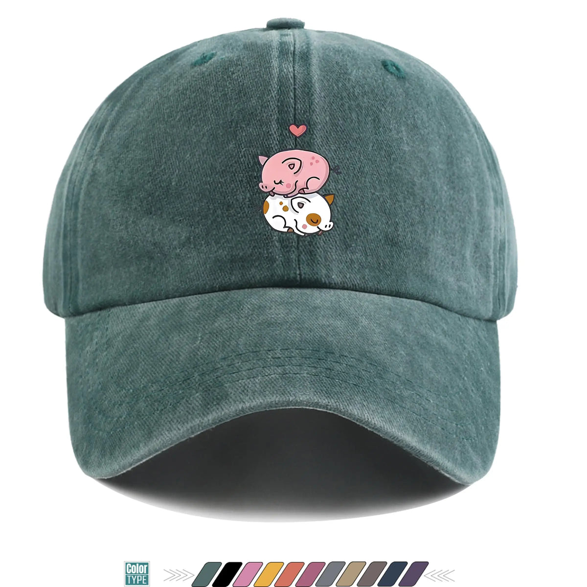 Cute Pig Print Baseball Cap
