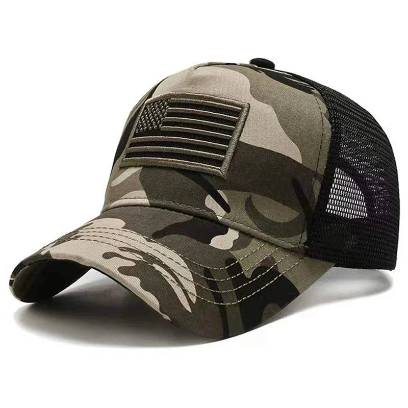 USA Flag Mesh Baseball Cap