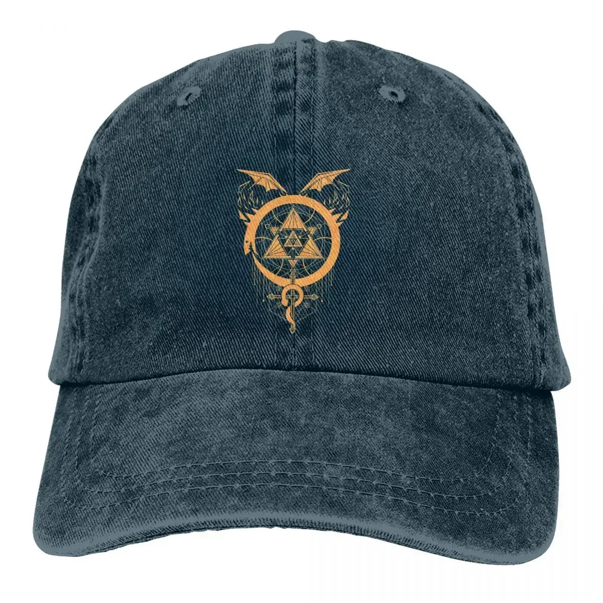 Fullmetal Alchemist Anime Multicolor Hat Peaked Men Women's Gilded Snakes Of Alchemy Baseball Caps